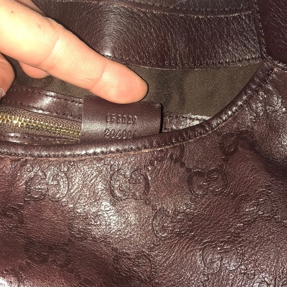 GUCCI guccissima Brown leather purse authentic bag - Picture 8 of 8